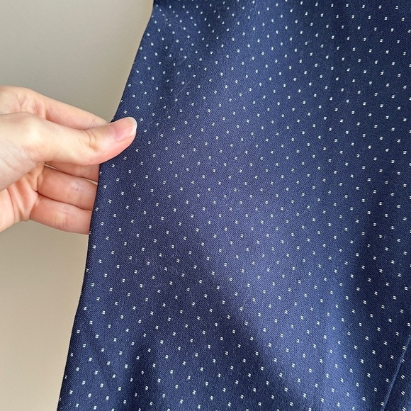 GAP Women’s Navy Blue and White Polka Dot Skinny Ankle Pants, Size 8 Regular - Picture 7 of 16